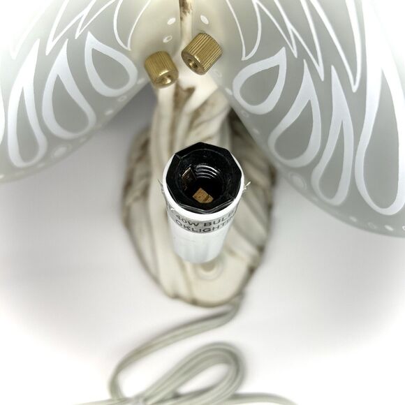 Fairy Lamp w/Glass Wings Desk Nightstand Light Angel Guardian Figure 14” Plug In - Picture 6 of 7